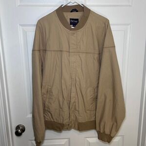 VTG Par Four Men's Beige Zip Pockets Lined Outerwear Golf Jacket Size XL Tall